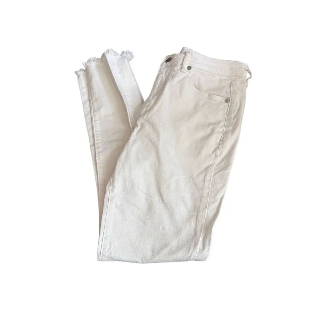 LOFT White Skinny Jeans- Size 6